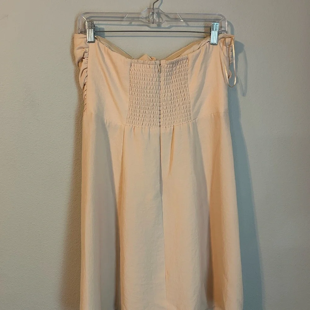 Women’s Sezane Dress Robe Ondine nude pink Short Dress US 10 FR 42 Designer - Picture 4 of 9